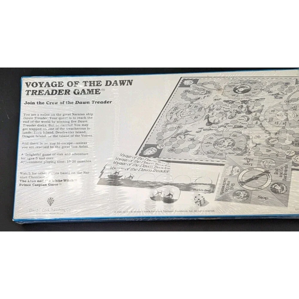1983 Voyage Of The Dawn Treader Board Game Chronicles of Narnia RARE NEW - READ!